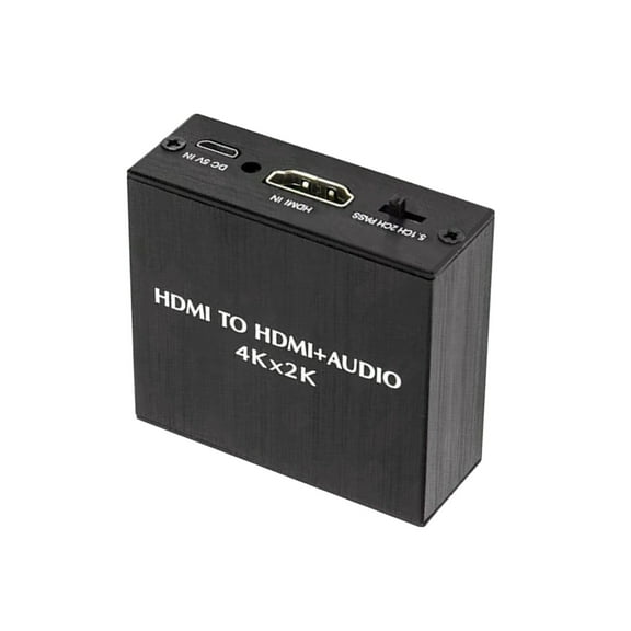 Compact HDMI Audio Splitter Dual Audio Outputs for Enhancing Speaker Connections
