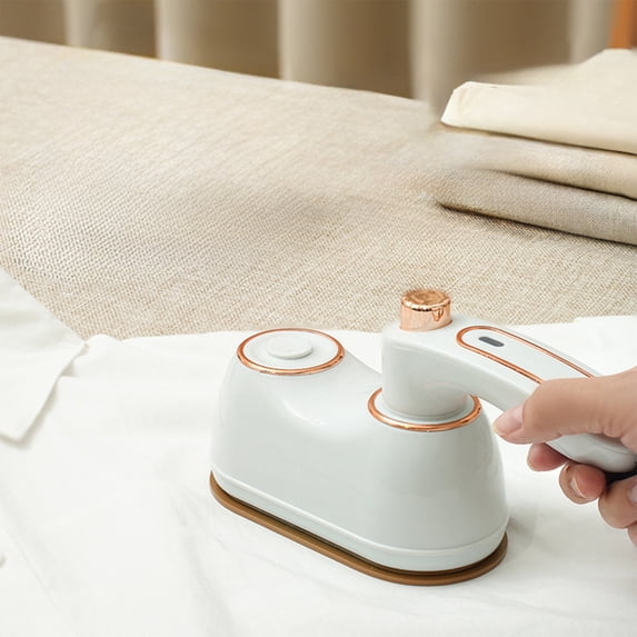 Compact Handheld Steam Iron with Dual Function - Portable Travel Garment Care Tool for Wet and Dry Fabric Smoothing