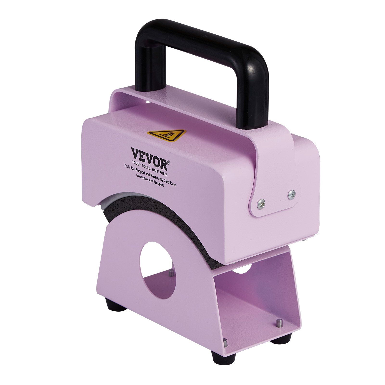 Compact Hat Heat Press, 5.9x3.15 Inch Plate, Purple – Ideal for Small Caps & DIY Projects