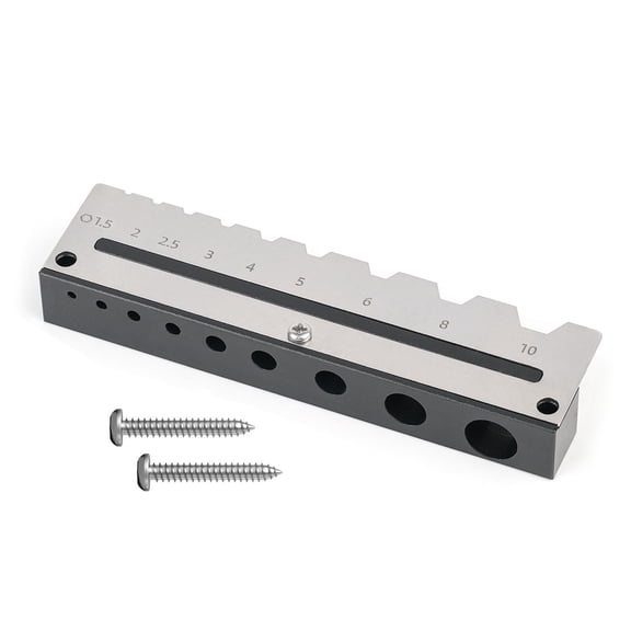 Compact Hexagonal Wrench Shelf Aluminum Rack, 9-Piece Tool Mountable in Garage/Workshop