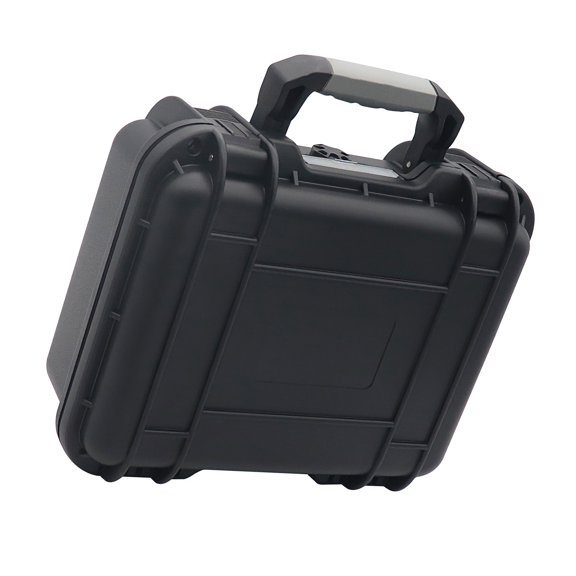 Compact High Strength ABS Waterproof Dustproof Engineering Tool Case Including Portable Handle and Organized Storage Compartments for Field Use