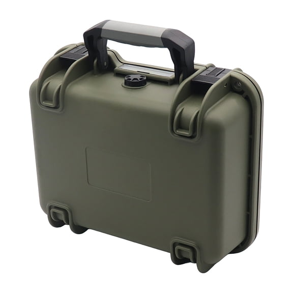 Compact High Strength ABS Waterproof Dustproof Engineering Tool Case Including Portable Handle and Organized Storage Compartments for Field Use