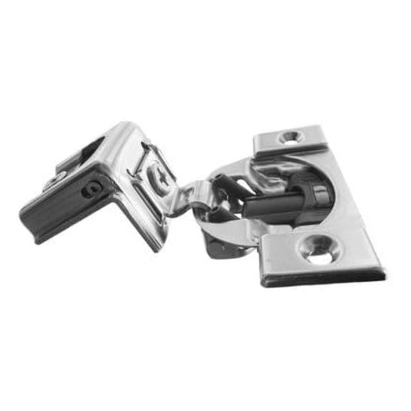 Compact Hinges 39C - 10 Pack with Screws, Soft Close Face Frame Cabinet Hinges, 1 Inch Overlay, Screw-On Adjustable Hinges for Kitchen Cabinets