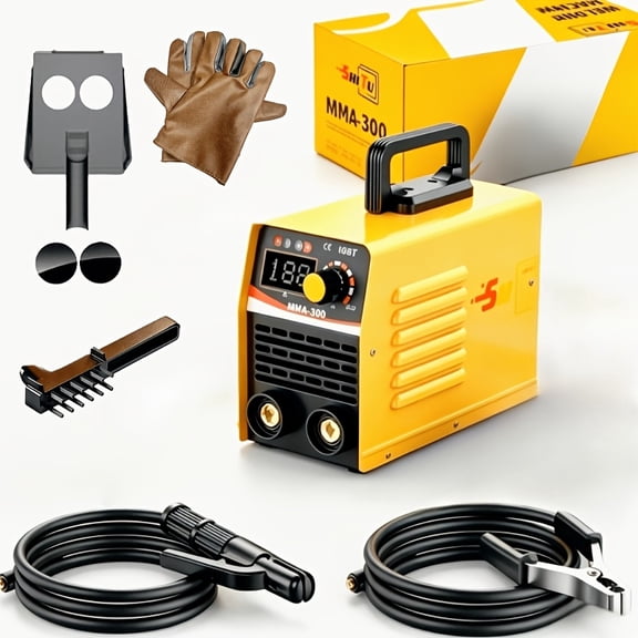 Compact Home Welder 110V Lightweight DC Inverter Welder Full Set with Multiple Specifications, Stable Performance and Easy Operation. It can easily handle home DIY, indoor and outdoor repairs