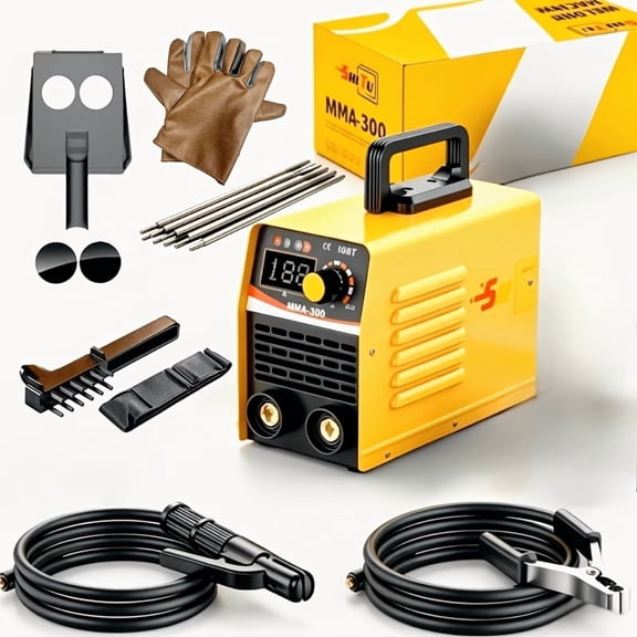 Compact Home Welder 110V Lightweight DC Inverter Welder Full Set with Multiple Specifications, Stable Performance and Easy Operation. It can easily handle home DIY, indoor and outdoor repairs