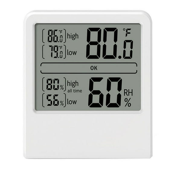 Compact Humidity Device Digital Temperature Meter Climate Control 90*77*15Mm Humidity Accuracy 5 Rh Measurement Range 10 -99 Rh
