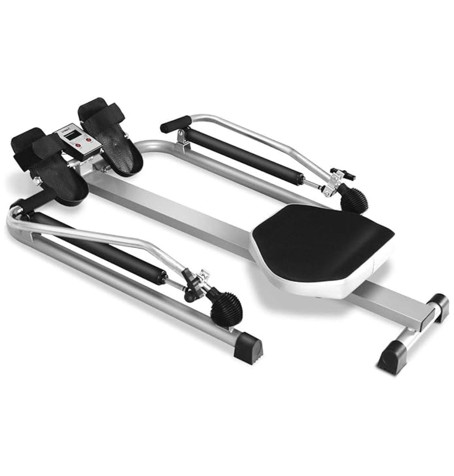 Compact Hydraulic Rowing Machine with Adjustable Resistance 265LBS Capacity