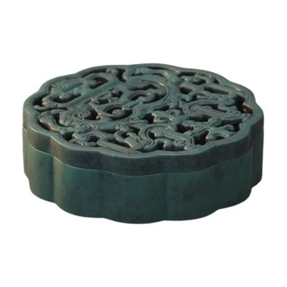 Compact Indoor Incense Burner Home Brass Incense Holder For 4H Cones, Non-sticky Powder, And Stick Incense.