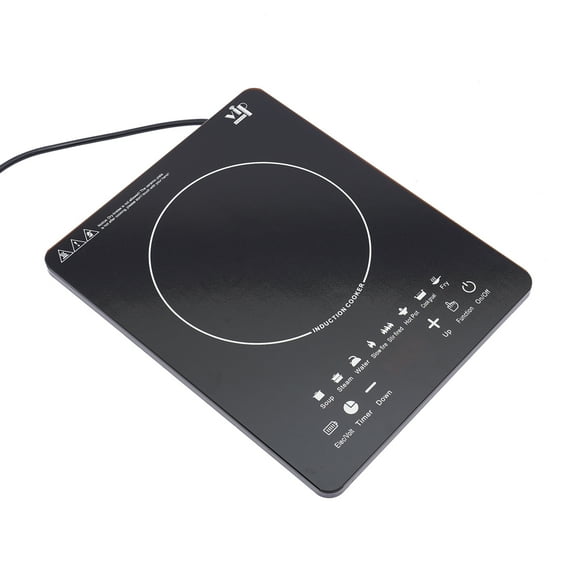 Compact Induction Cooktop with Touch Control, 8 Power Levels, 2200W Power, Timer, and Multiple Safety Features for Convenient Cooking