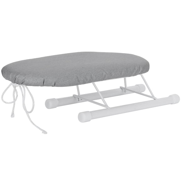 Compact Ironing Board Full Size European Made, Mini Ironing Board Foldable Sleeve Cuffs Collars Ironing Table for Home Travel Use[Anti-scalding silver cloth]