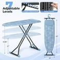 thumbnail image 1 of Compact Ironing Board with Heat Resistant Cover, 7 Height Adjustable Foldable Wall Mount Hanger for Home Use, 1 of 6