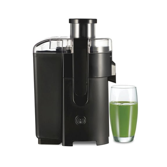 Compact Juice Extractor with 400W Motor, 1-Speed Operation, Dishwasher-Safe Parts and Stainless Steel Cutting Blade for Fresh Fruit and Vegetable Juices