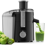Compact Juicer Machine by SiFENE, Powerful Centrifugal Juice Extraction, 2.5" Wide Chute, Constructed From BPA-Free Material, 3-Speed Settings, Easy-to-Clean Design, Sleek Black