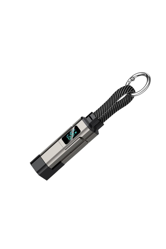 Compact Keychain Cable Featuring Digital Display PD3.0 Fast Charging & 40Gbps Data Transfer