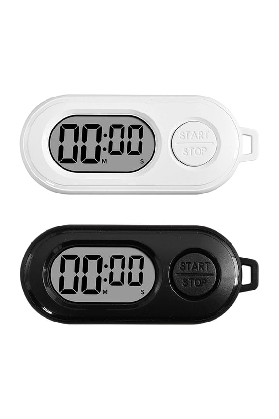 Ergonomic Keychain Digital Timer, Large Screen Easy Use for Gym Baking Experiments Travel Activities