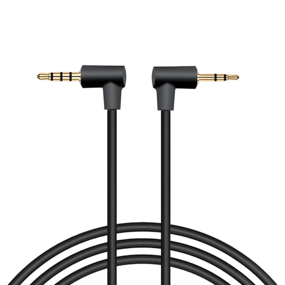 Compact L-Shaped 2.5mm to 3.5mm Cable for Space Saving Clear Sound with Gold Plating