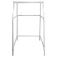 Compact Laundry Stand, SpaceSaving Metal WasherandDryer Rack for