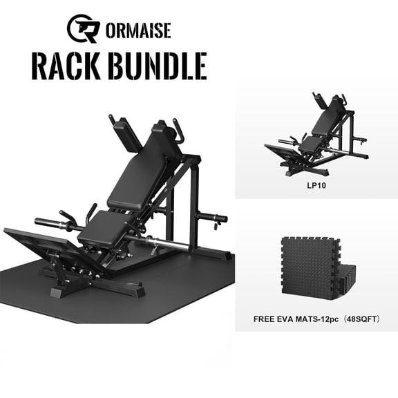 Compact Leg Press Machine with 900lb Capacity, Leg Sled and Hack Squat Machine Combo