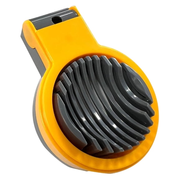 Compact and Lightweight Egg Slicer Dicer for Hard Boiled Eggs, Stainless Steel Wire Cutter for Strawberries, Soft Fruits, Easy Clean Kitchen Gadget, Yellow/Gray, By PRYESS