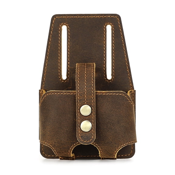 Compact & Lightweight Leather Sleeve Handy Bag for 5m Steel Tape Measure Perfect for Constructions Workers Hobbyists