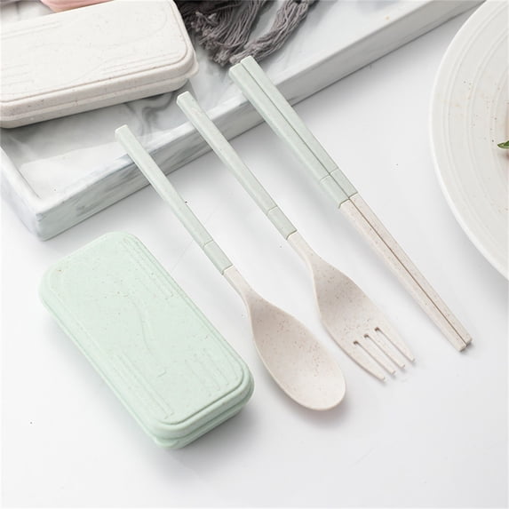 Compact Lightweight Travel Set, Foldable Tableware, Modern Minimal Design, Easy Outdoor Dining, Portable Tableware, Lightweight Meal Prep, Portable Eating Kit, Durable Plastic Construction,