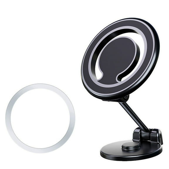 Compact Magnetic Cell Phone Holder Strong Suction Magnets Foldable Versatile Usage for iPhone 12/13/14, Samsung Galaxy