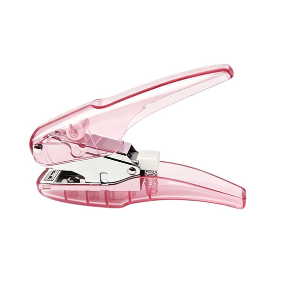 Compact Manual Stapler Gun, Effortless Handheld Stapling Machine 24/6 26/6, Transparent ABS Ergonomic Office Home Mini Stapler 130mm