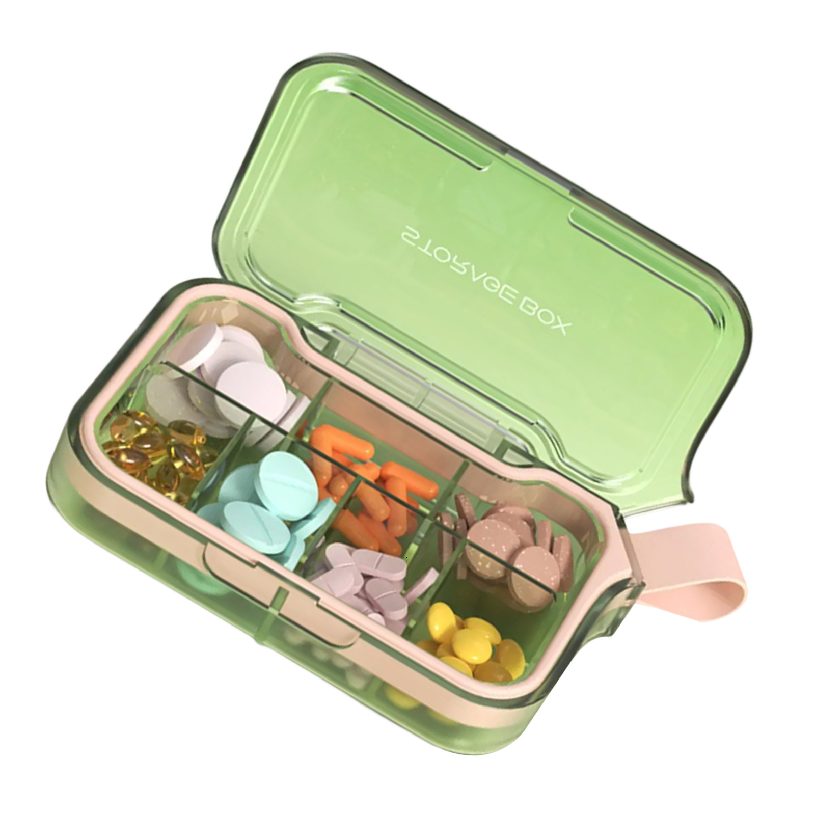 Compact Medication Storage Solution With Separate Sections For ...