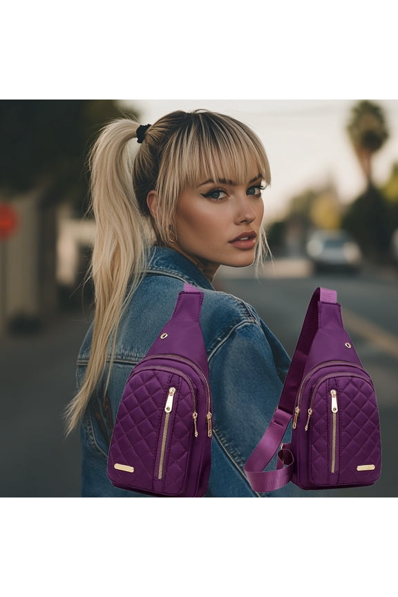 Compact Men's Sling Bag, Versatile Crossbody Design with Multiple Zippered Pockets for Essentials, Adjustable Strap for Comfort, Perfect for Travel and Outdoor Activities