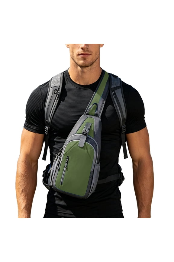 Compact Messenger With Exterior Chest Pack For Outdoor Adventures Hands Crossbody Phone Daily Use