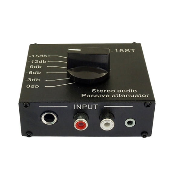 Compact Metal Volume Controller: Multi-Setting Attenuation for Mixers, Live Performances & HiFi Systems