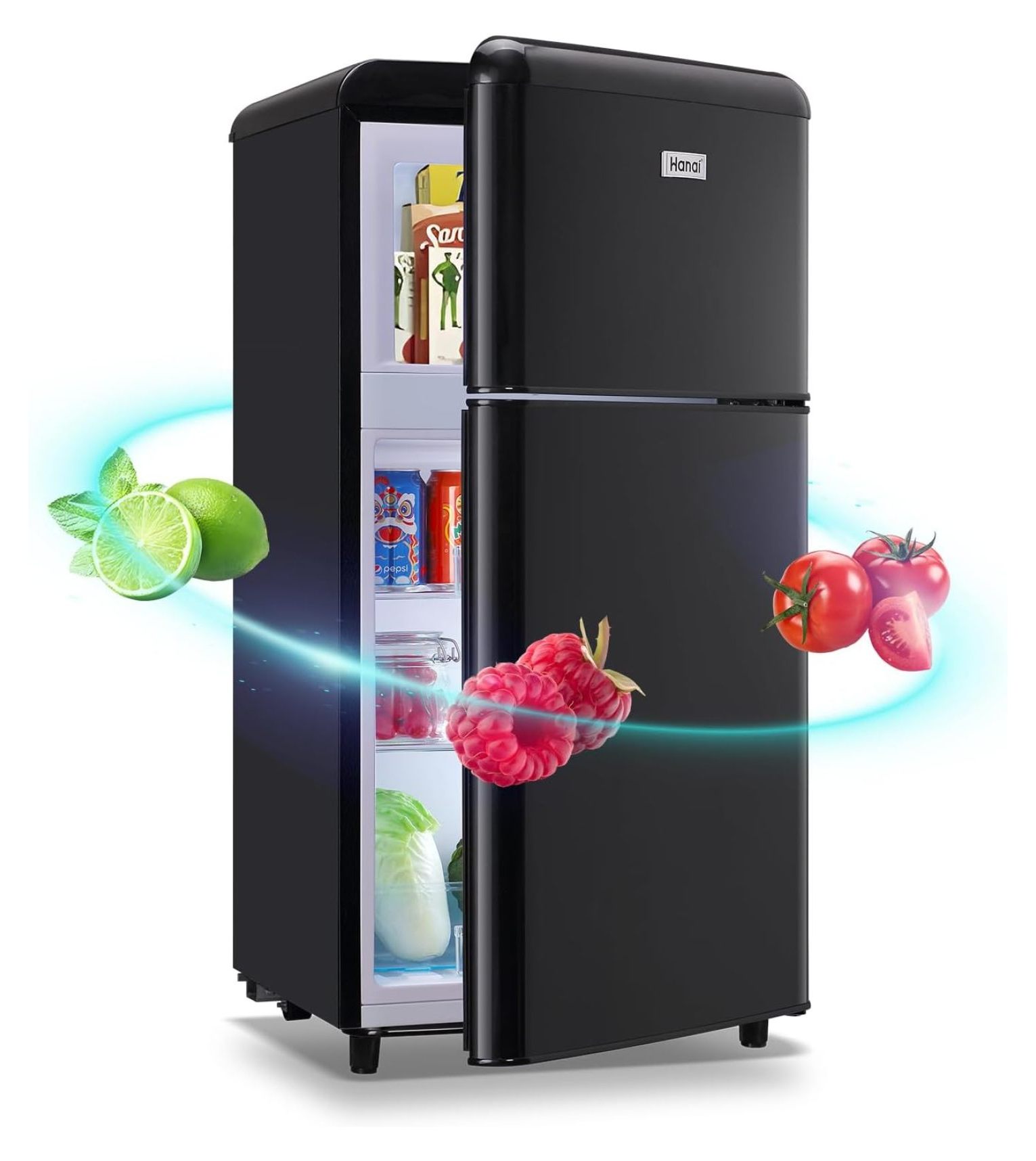 Compact Mini Refrigerator 3.5 Cu.Ft Small Refrigerator with Freezer