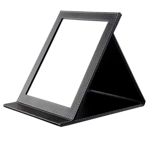 Compact Mirror Bulk RounMakeup Mirror for Purse, Set of 1, 2.6" L x 2.37" W (Black)