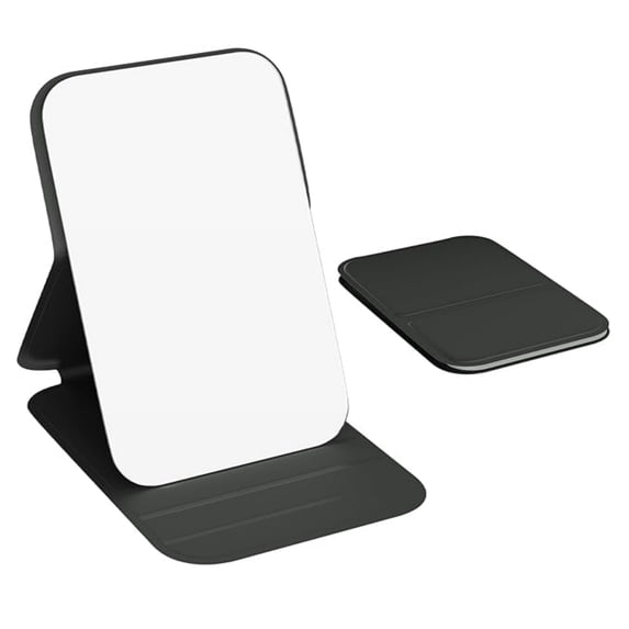 Standed Compact Mirror, Small Travel Makeup Mirror,3.9in Folding Mini Mirror ...
