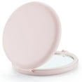 thumbnail image 1 of Compact Mirror for Purse, Double-Sided 1X/2X Magnifying Metal Pocket Makeup Mirrors(Round,Pink Marshmallow), 1 of 6
