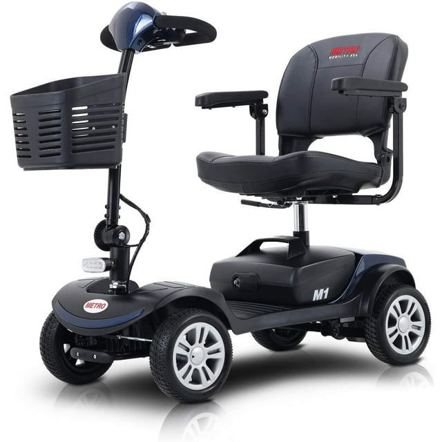 Compact Mobility Scooters for Senior, uhomepro Mobility Scooter w/ Headlight, Spring Suspension, Anti-Tip Wheel, Tilt Adjustable, Electric Wheel Chair for Elderly, 265LBS, Q14930