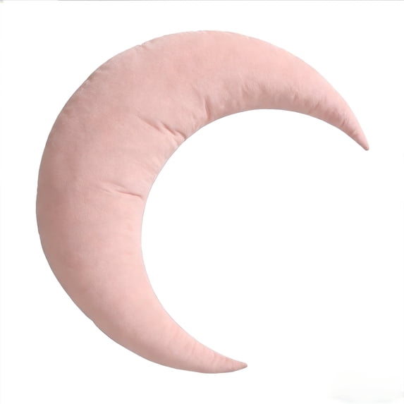 WEFANCY Compact Moon Shaped Support Pillow, Pink, Maternity Pillow for Pregnancy, Back Pain Relief & Relaxation