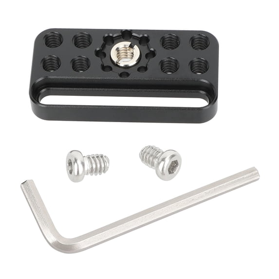 Compact Multi-Purpose Camera Mounting Board 3/8" Holes Aluminum Alloy Video Gear Install Tool