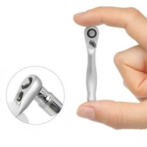 Compact Multi Purpose Mini Ratchet Wrench Set with 1/4'' Small Drive Socket, Screwdriver Bits Dual-Direction Rotation All in One Hand Tool Kit for Tight Spaces Mechanics Repair DIY Projects
