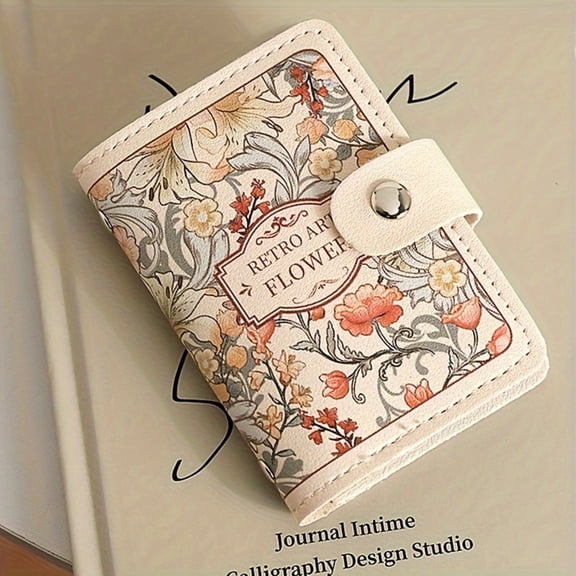 Compact Multi-Slot Card Holder Large Capacity Credit Card Wallet for Women