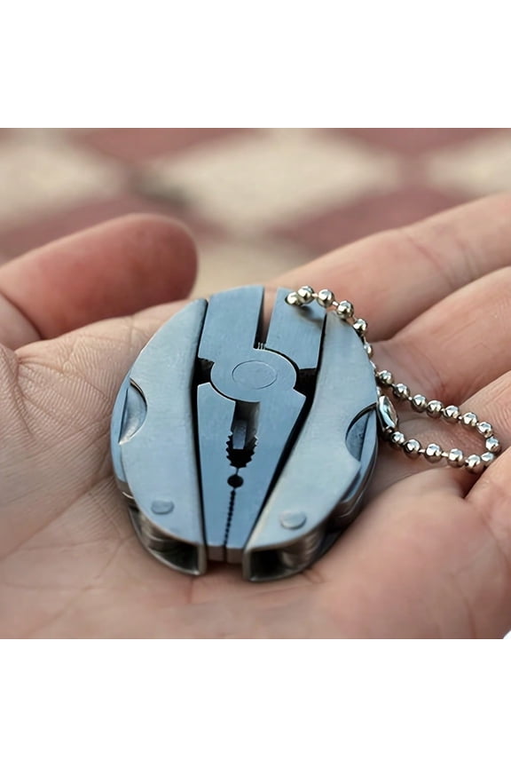 Compact Multi-Tool on Keychain, Handy for Bike, Furniture & Quick Fixes Anywhere