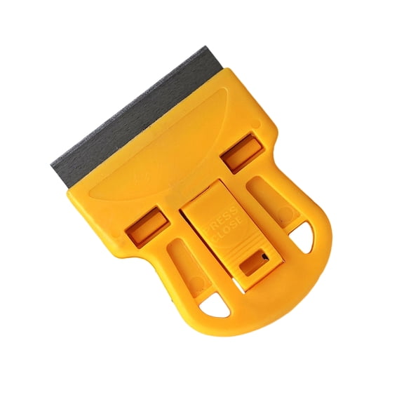 Compact Nails Cleaning Tool with Stainless Steel Blade and Comfortable Handle Effortless Sticker Label Adhesive Removal