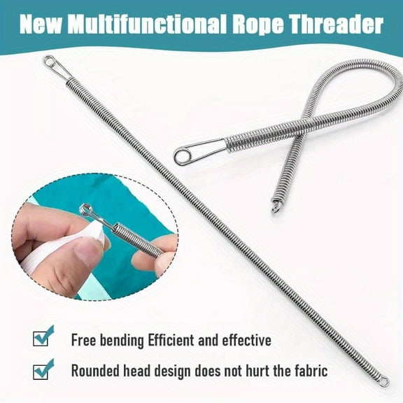 Compact Needle Threader – Flexible Spring Eye Sewing Tool for Embroidery, Quilting & Household Sewing – Lightweight & Travel-Friendly