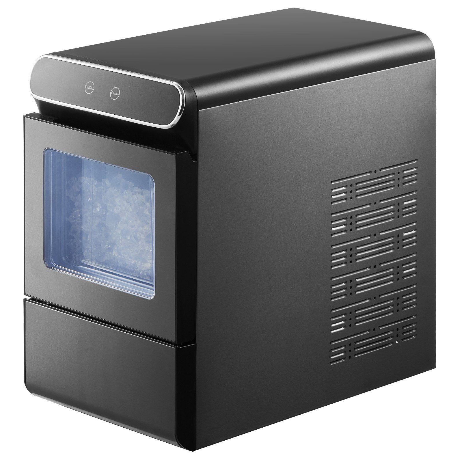 Compact Nugget Ice Maker for Countertop, 37Lbs Per Day, Self-Cleaning & Includes Scoop Basket – Perfect for Small Spaces