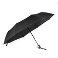 thumbnail image 1 of Compact Open Windproof Folding Portable Travel Solid Color Black Umbrella, 1 of 7