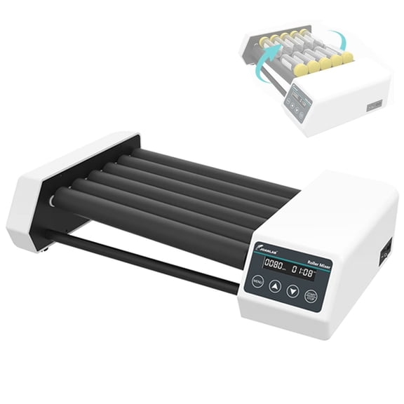 Compact Orbital Digital Shaker, Roller Blender, Adjustable Speed 20-80 RPM, Orbital Rotator Shakers With Timer Mode And LED Digital Display For Labs And Classrooms