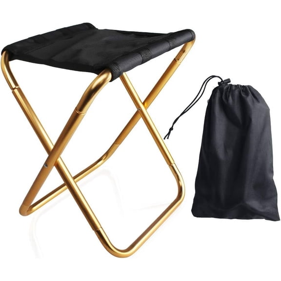 Compact Outdoor Companion, Aluminum Ultralight Portable Stool, Foldable And Portable 600D Oxford Cloth Backpacking Stool, Perfect For Travel Hiking Camping Fishing And Other