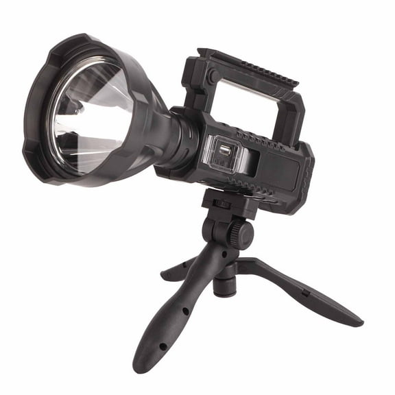 Compact Outdoor Patrol Light with Tripod USB-Charged LED Long Range Spotlight