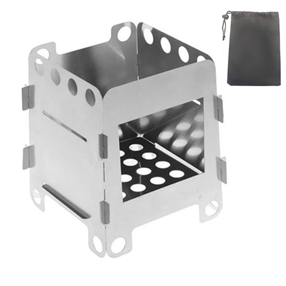 Compact Outdoor Stove Approx Portable Cooking Stove Camping Stove Efficient Burning Folding Flat Good Ventilation