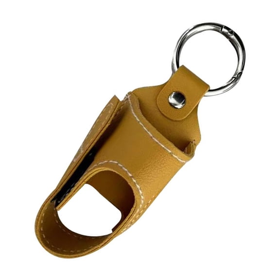 Compact PU Leather Inhaler Holder Keychain Sprayer Sleeve Accessory for Travel School Hiking and Everyday Convenience